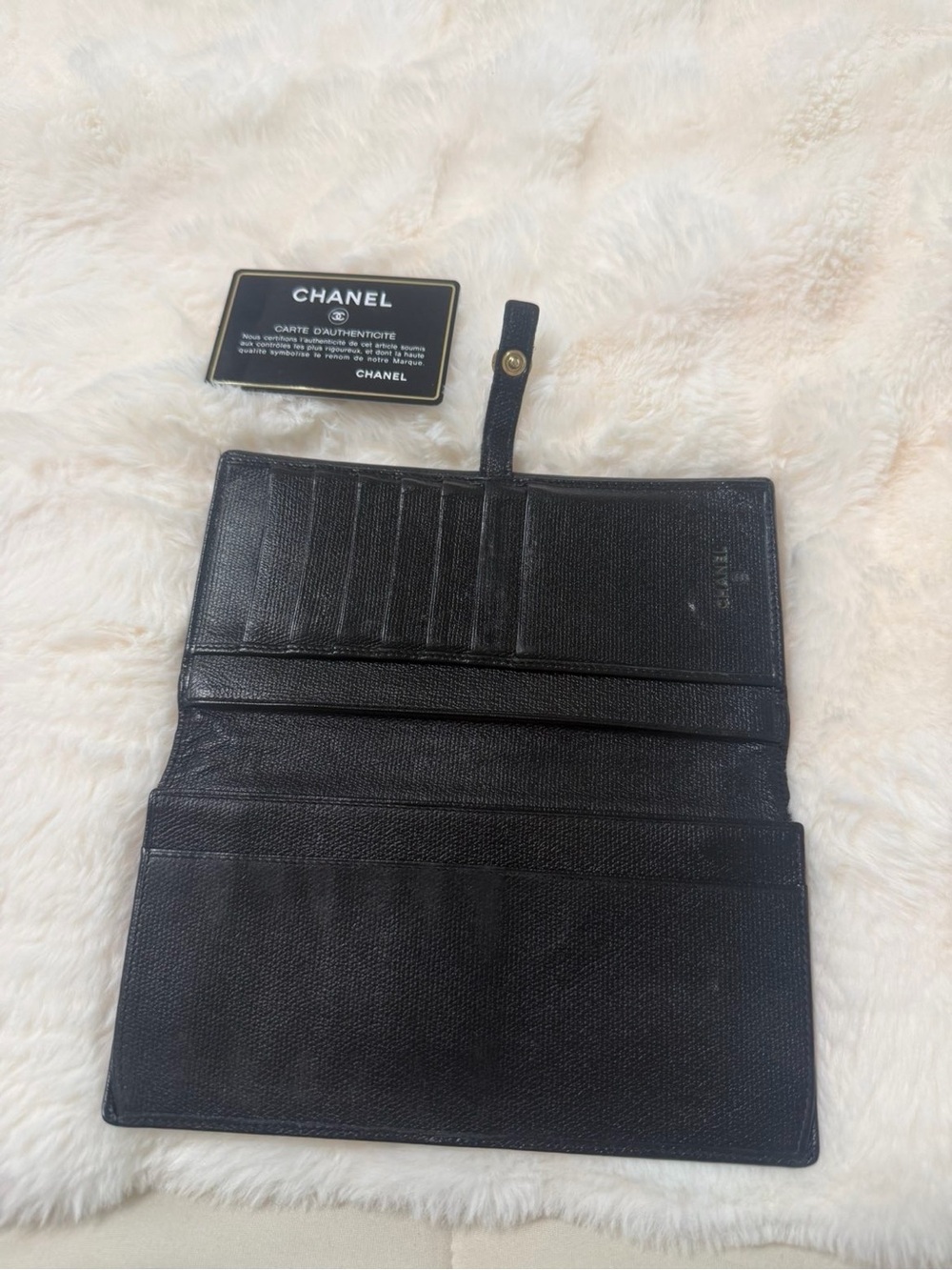 CHANEL Black Leather CC Snap long Wallet - Picture 2 of 3